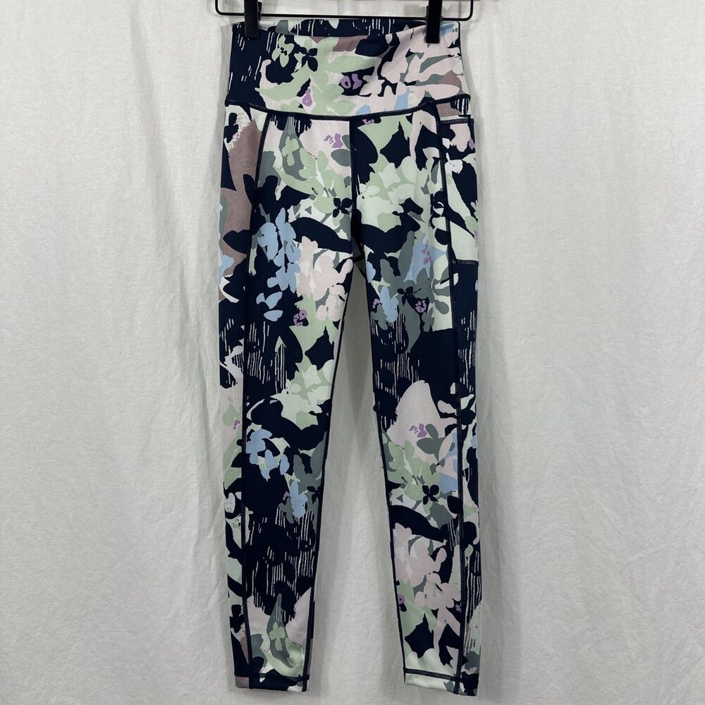 Sweaty Betty Floral Super Sculpt 7/8 Length Leggings Womens Sz 6 Workout Gym